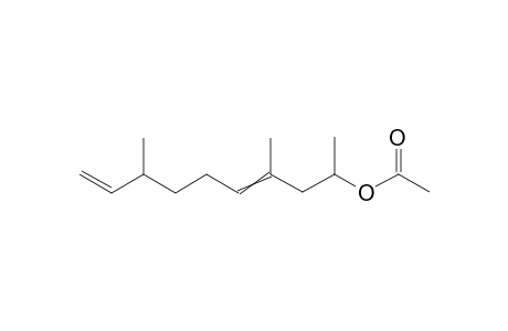 4,8-Dimethyldeca-4,9-dien-2-yl acetate