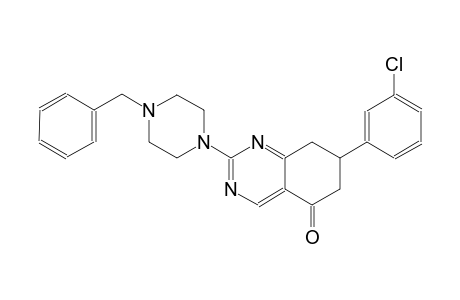 2-(4-benzyl-1-piperazinyl)-7-(3-chlorophenyl)-7,8-dihydro-5(6H)-quinazolinone