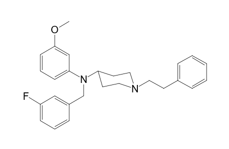 N-(3-Fluorobenzyl)-N-(3-methoxyphenyl)-1-(2-phenylethyl)piperidin-4-amine