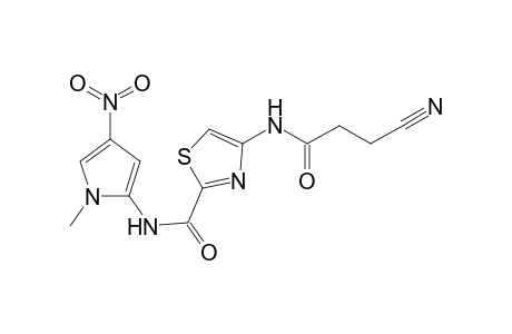 3-[2-(1-methyl-4-nitropyrrole-2-carboxamido)thiazole-4-carboxamido]propionitrile