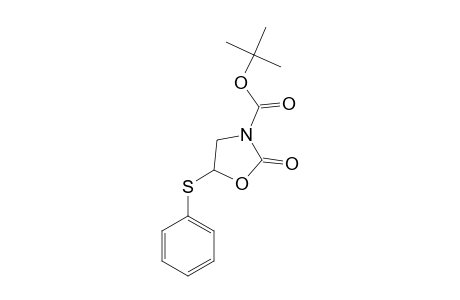 2-keto-5-(phenylthio)oxazolidine-3-carboxylic acid tert-butyl ester