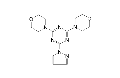 morpholine, 4-[4-(4-morpholinyl)-6-(1H-pyrazol-1-yl)-1,3,5-triazin-2-yl]-