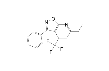 isoxazolo[5,4-b]pyridine, 6-ethyl-3-phenyl-4-(trifluoromethyl)-