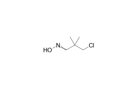Propanal, 3-chloro-2,2-dimethyl-, oxime
