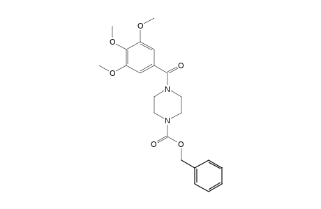 4-(3,4,5-TRIMETHOXYBENZOYL)-1-PIPERAZINECARBOXYLIC ACID, BENZYL ESTER