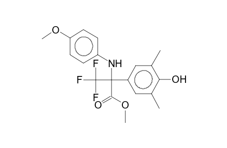 methyl 2-(4-methoxyphenylamino)-2-(3,5-dimethyl-4-hydroxyphenyl)-3,3,3-trifluoropropanoate