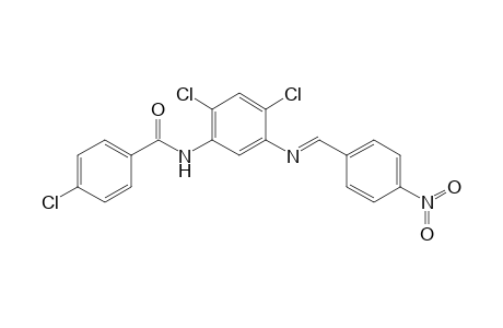 4-Chloro-N-(2,4-dichloro-5-{[(4-nitrophenyl)methylidene]amino}phenyl)benzamide