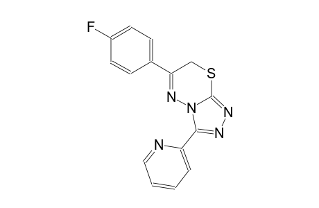 6-(4-fluorophenyl)-3-(2-pyridinyl)-7H-[1,2,4]triazolo[3,4-b][1,3,4]thiadiazine