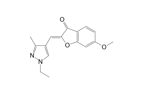 3-Benzofuranone, 2-[(1-ethyl-3-methyl-1H-pyrazol-4-yl)methylidene]-6-methoxy-