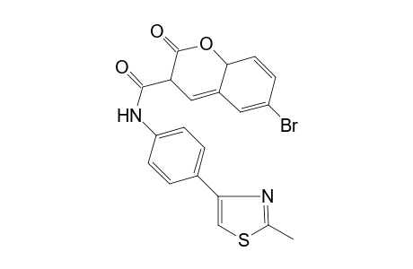6-Bromanyl-N-[4-(2-methyl-1,3-thiazol-4-yl)phenyl]-2-oxidanylidene-3,8a-dihydrochromene-3-carboxamide