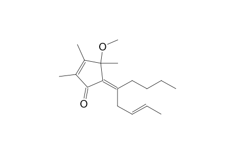 (5Z)-4-methoxy-2,3,4-trimethyl-5-[(E)-non-2-en-5-ylidene]-1-cyclopent-2-enone