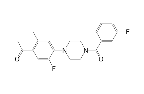 ethanone, 1-[5-fluoro-4-[4-(3-fluorobenzoyl)-1-piperazinyl]-2-methylphenyl]-