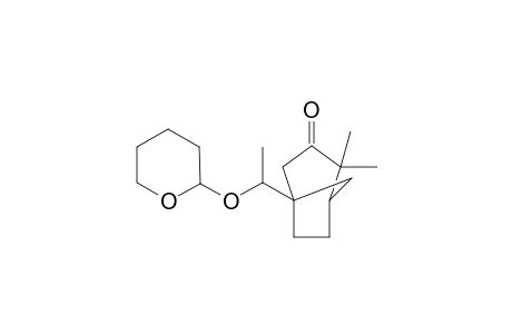 4,4-Dimethyl-1-[1'-[(tetrahydropyran-2"-yl)oxy]ethyl}bicyclo[3.2.1]octan-3-one