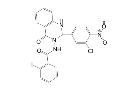 N-(2-(3-chloro-4-nitrophenyl)-4-oxo-1,4-dihydro-3(2H)-quinazolinyl)-2-iodobenzamide
