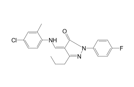 4-[(4-Chloro-2-methyl-phenylamino)-methylene]-2-(4-fluoro-phenyl)-5-propyl-2,4-dihydro-pyrazol-3-one