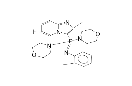 N-(2-methylphenyl)(2-methyl-6-iodopyrido[1,2-a]imidazol-3-yl)dimorpholidoimidophosphonate