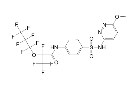 2,3,3,3-Tetrafluoro-2-(1,1,2,2,3,3,3-heptafluoropropoxy)-N-(4-([(6-methoxy-3-pyridazinyl)amino]sulfonyl)phenyl)propanamide