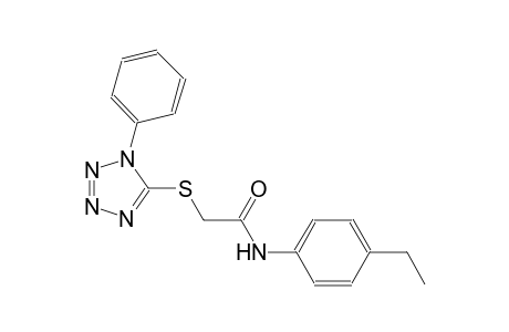 Acetamide, 2-(1-phenyltetrazol-5-yl)thio-N-(4-ethylphenyl)-