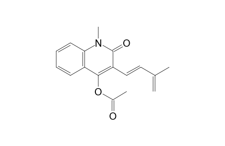 (E)-4-Acetoxy-1-methyl-3-(3'-methylbut-1',3'-dienyl)-1,2-dihydroquinoline-2-one