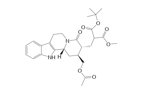 17-Norcorynan-18,18-dicarboxylic acid, 16-(acetyloxy)-21-oxo-, 1,1-dimethylethyl methyl ester, (3.beta.)-(.+-.)-