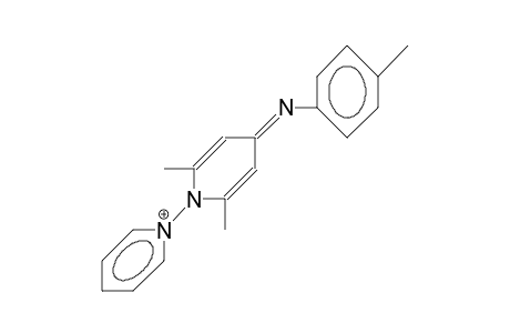 N-(4-[4-Tolyl]iminio-2,6-dimethyl-pyridin-1-yl)-pyridinium cation