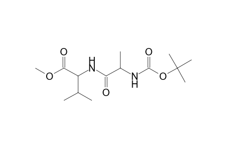 2-[2-(tert-butoxycarbonylamino)propanoylamino]-3-methyl-butyric acid methyl ester