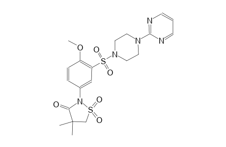 3-isothiazolidinone, 2-[4-methoxy-3-[[4-(2-pyrimidinyl)-1-piperazinyl]sulfonyl]phenyl]-4,4-dimethyl-, 1,1-dioxide