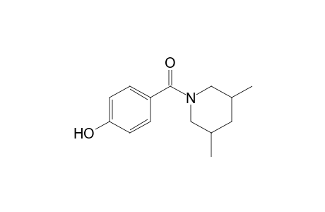 Phenol, 4-(3,5-dimethyl-1-piperidinoyl)-