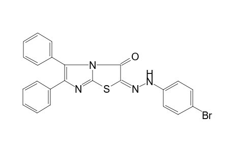 (2E)-2-[(4-bromophenyl)hydrazinylidene]-5,6-diphenyl-3-imidazo[2,1-b]thiazolone