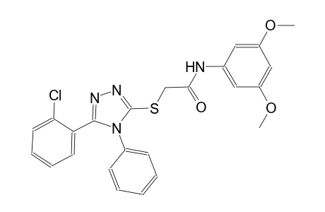 2-{[5-(2-chlorophenyl)-4-phenyl-4H-1,2,4-triazol-3-yl]sulfanyl}-N-(3,5-dimethoxyphenyl)acetamide