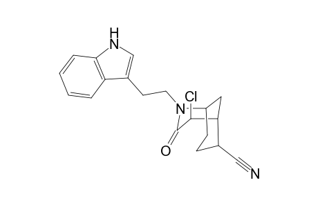 (1RS,4SR,5RS,6SR)-4-Chloro-2-[2-(3-indolyl)ethyl]-3-oxo-2-azabicyclo[3.3.1]nonane-6-carbonitrile