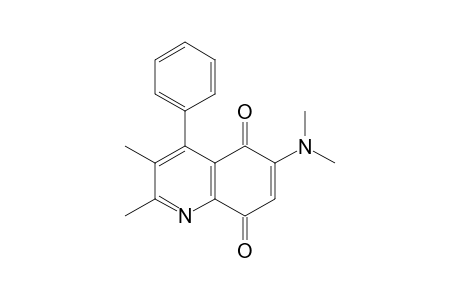 6-dimethylamino-2,3-dimethyl-4-phenyl-quinoline-5,8-quinone