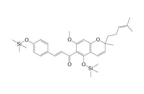 (E)-1-[7-methoxy-2-methyl-2-(4-methylpent-3-enyl)-5-trimethylsilyloxy-chromen-6-yl]-3-(4-trimethylsilyloxyphenyl)prop-2-en-1-one