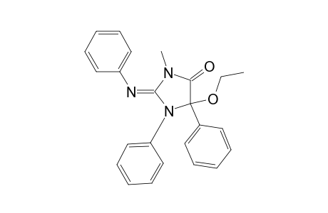 5-Ethoxy-3-methyl-1,5-diphenyl-2-(phenylimino)-4-imidazolidinone
