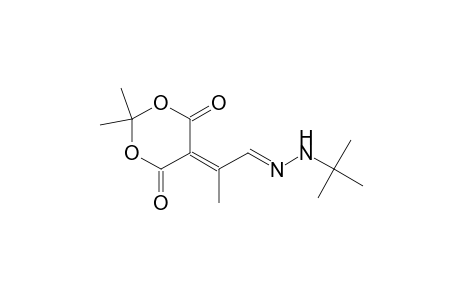 Propanal, 2-(2,2-dimethyl-4,6-dioxo-1,3-dioxan-5-ylidene)-, 1-[(1,1-dimethylethyl)hydrazone]
