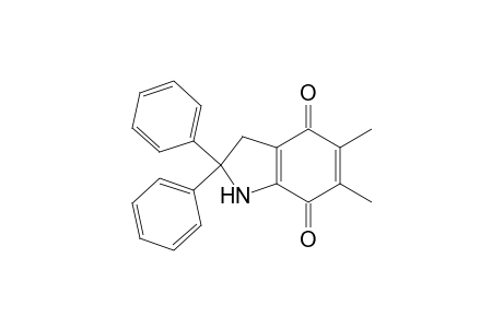 2,3-Dihydro-5,6-dimethyl-2,2-diphenyl-1H-indole-4,7-dione