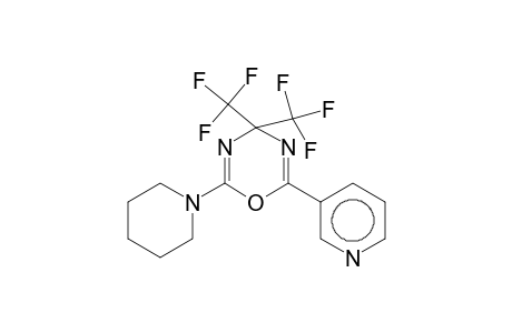 2-(1-Piperidinyl)-6-(3-pyridinyl)-4,4-bis(trifluoromethyl)-4H-1,3,5-oxadiazine
