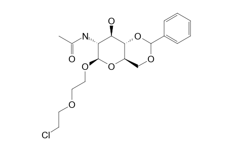 5-CHLORO-3-OXAPENTYL_2-ACETAMIDO-4,6-O-BENZYLIDENE-2-DEOXY-BETA-D-GLUCOPYRANOSIDE