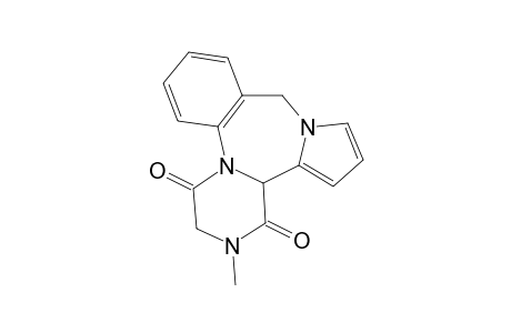 3,14b-dihydro-2-methyl-2H,10H-pyrazino[1,2-a]pyrrolo[2,1-c][1,4]benzodiazepine-1,4-dione