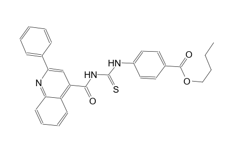 butyl 4-[({[(2-phenyl-4-quinolinyl)carbonyl]amino}carbothioyl)amino]benzoate
