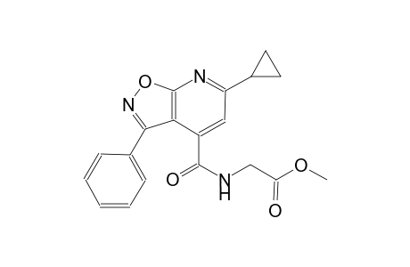 acetic acid, [[(6-cyclopropyl-3-phenylisoxazolo[5,4-b]pyridin-4-yl)carbonyl]amino]-, methyl ester