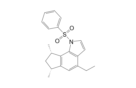 (6R,8S)-1-(benzenesulfonyl)-4-ethyl-6,8-dimethyl-7,8-dihydro-6H-cyclopenta[g]indole