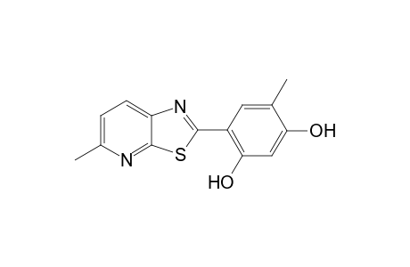 4-Methyl-6-(5-methyl-1,3-thiazolo[5,4-b]pyridin-2-yl)benzene-1,3-diol