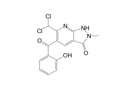 6-(Dichloromethyl)-5-salicyloyl-2-methyl-1H-pyrazolo[3,4-b]pyridin-3-one