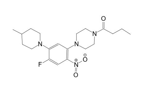 piperazine, 1-[4-fluoro-5-(4-methyl-1-piperidinyl)-2-nitrophenyl]-4-(1-oxobutyl)-