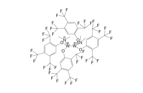 Bis(dimethylamido)tetrakis[2,4,5-tris(trifluoromethyl)phenoxi-do]ditungstene