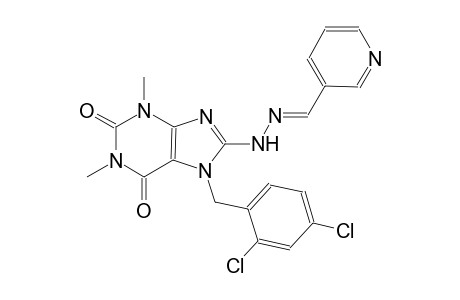 nicotinaldehyde [7-(2,4-dichlorobenzyl)-1,3-dimethyl-2,6-dioxo-2,3,6,7-tetrahydro-1H-purin-8-yl]hydrazone
