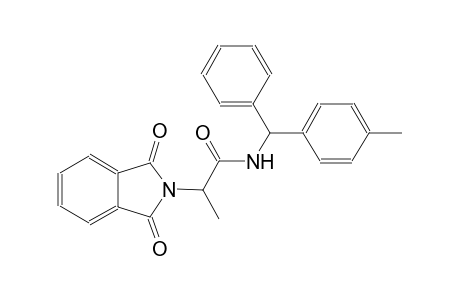 2-(1,3-dioxo-1,3-dihydro-2H-isoindol-2-yl)-N-[(4-methylphenyl)(phenyl)methyl]propanamide