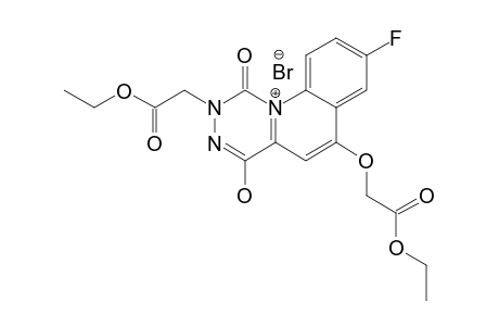 6-(2-ETHOXY-2-OXOETHOXY)-2-(2-ETHOXY-2-OXOETHYL)-8-FLUORO-4-HYDROXY-1-OXO-1H,2H-[1,2,4]-TRIAZINO-[4,5-A]-QUINOLINE-11-IUM