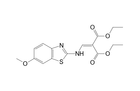 {[(6-methoxy-2-benzothiazolyl)amino]methylene}malonic acid, diethyl ester